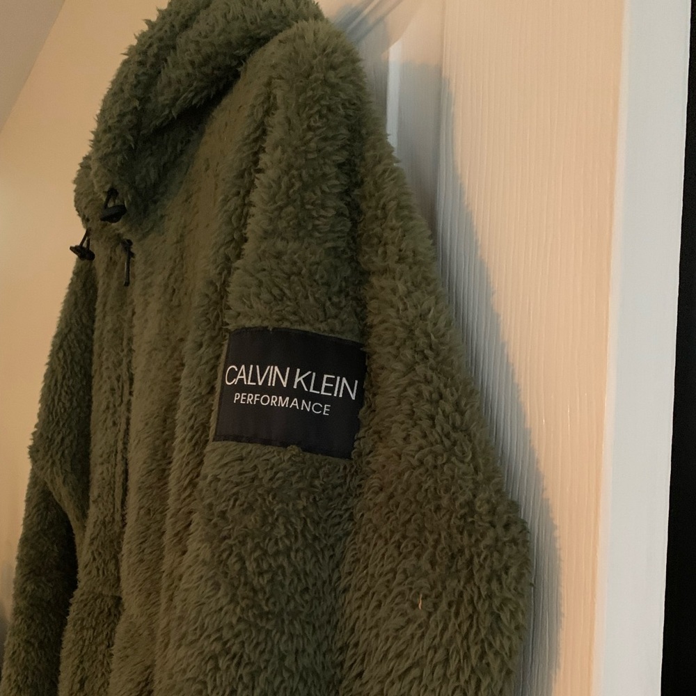 Calvin Klein performance fuzzy jacket.